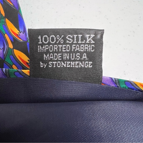 Mens Neck Tie Cocktail Margarita Multicolor Silk Party Neckwear USA 58.5x4” - Picture 7 of 7